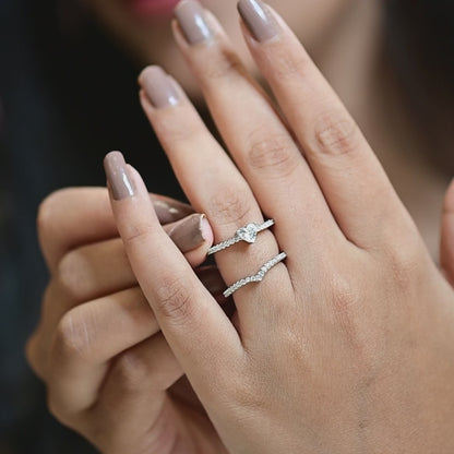 The Eternal Love Heart Silver Ring