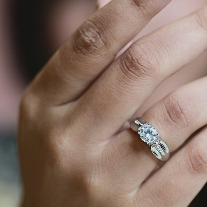 The Radiant Circle Silver Ring