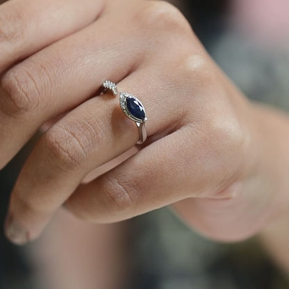 The Sapphire Zirconia Ring