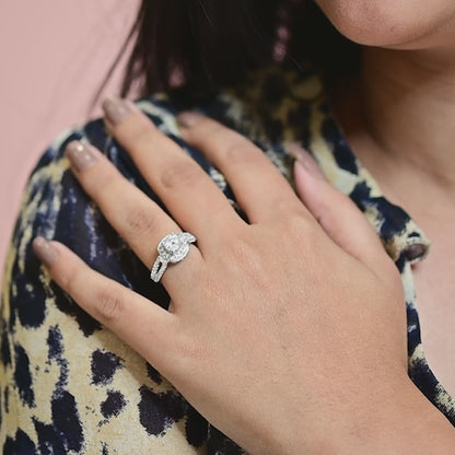 The Stellar Sparkle Zirconia Silver Ring