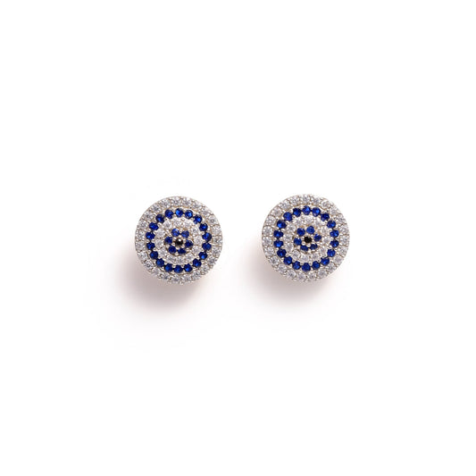 The Azure Cascade Silver Earrings - Vinayak - House of Silver