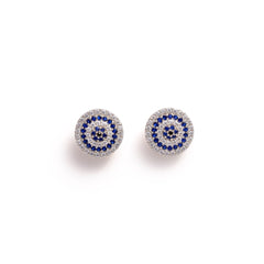 The Azure Cascade Silver Earrings