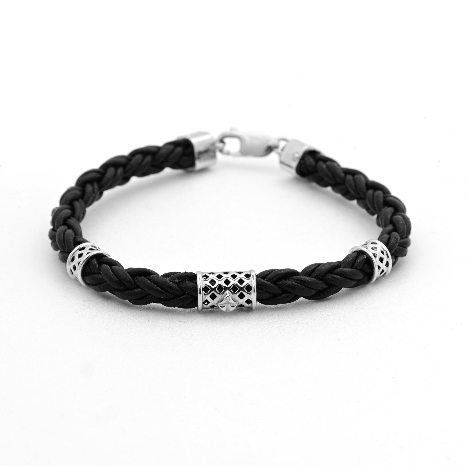 The Black Silver Duo Bracelet - Vinayak - House of Silver