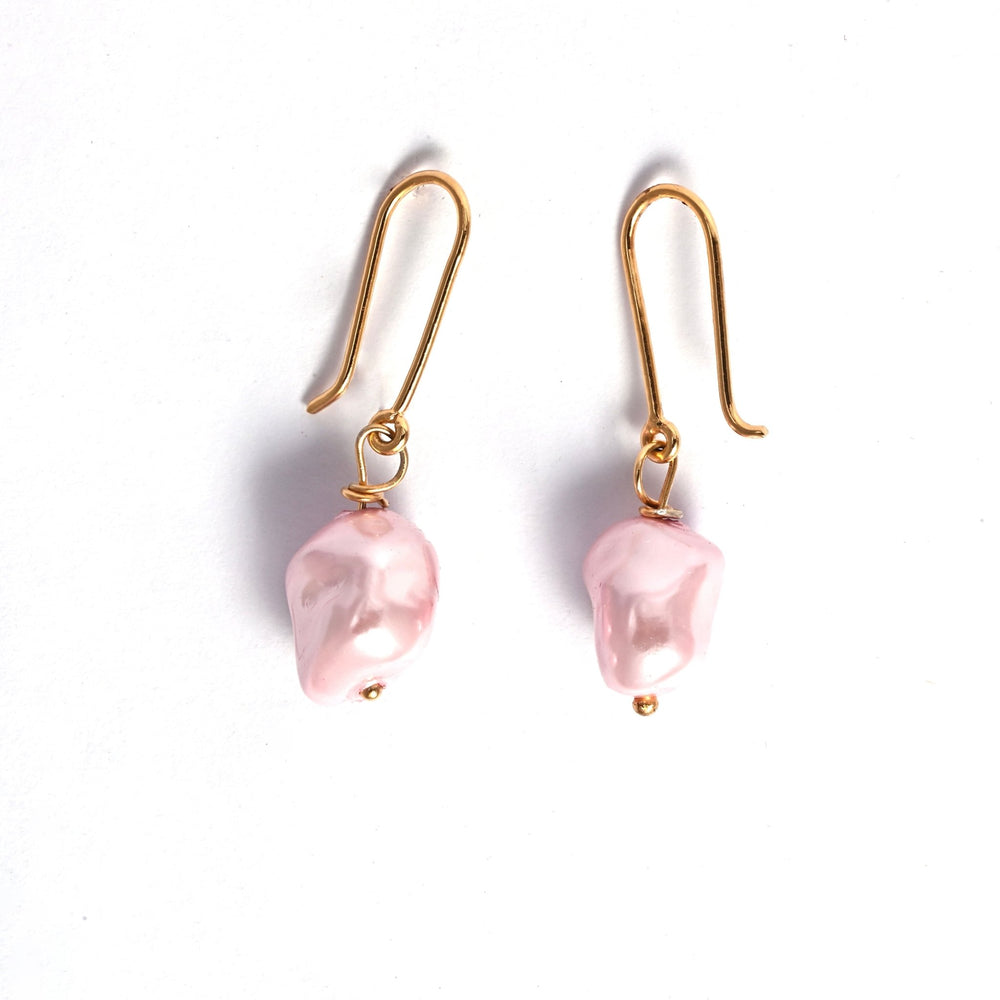 The Blushing Pearl Silver Earrings