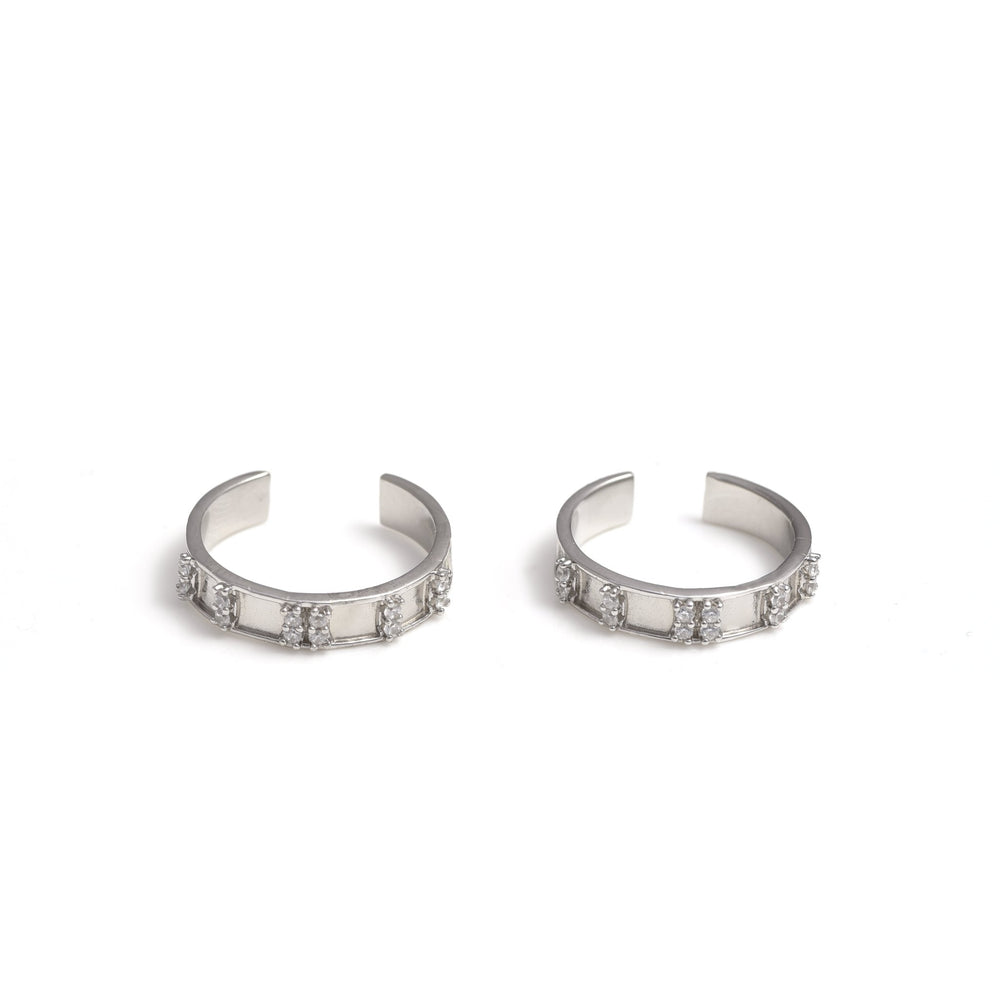 The Chic Band Silver Toe Ring