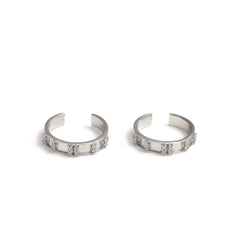 The Chic Band Silver Toe Ring