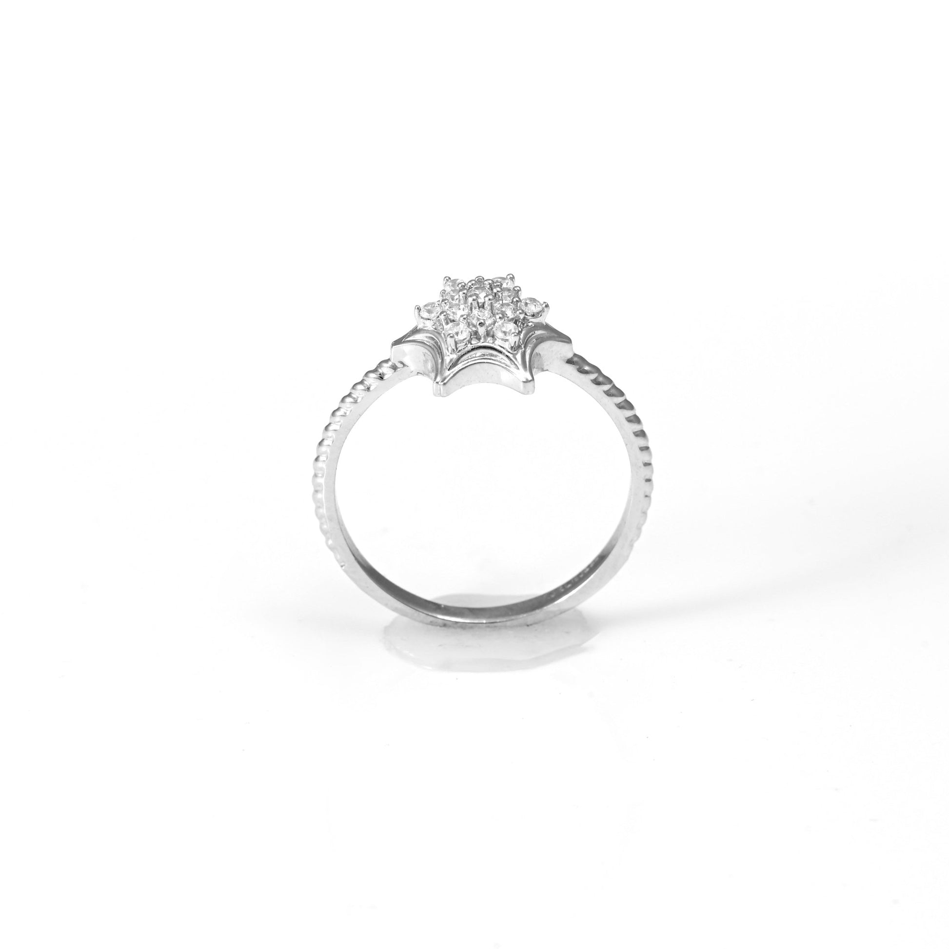 The Dainty Sparkle Zirconia Ring - Vinayak - House of Silver