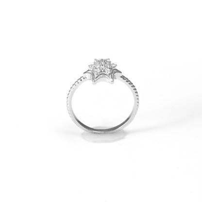 The Dainty Sparkle Zirconia Ring - Vinayak - House of Silver