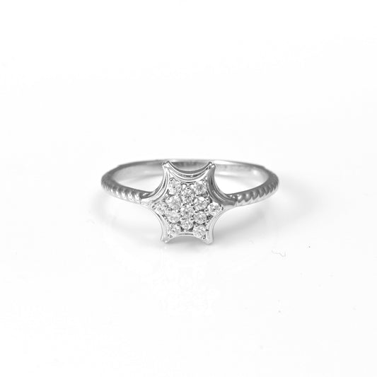 The Dainty Sparkle Zirconia Ring - Vinayak - House of Silver