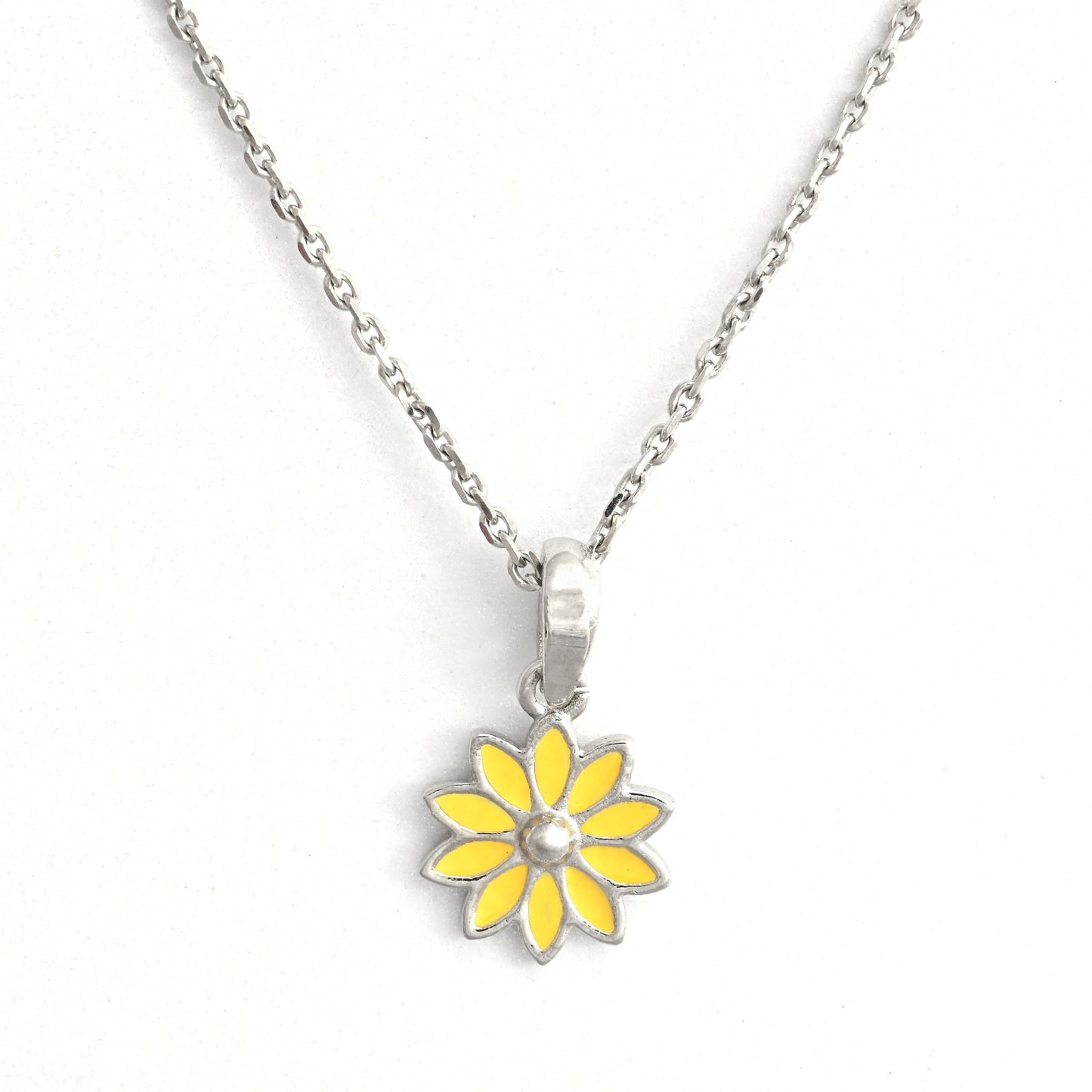 The Daisy Dreams Silver Necklace Set - Vinayak - House of Silver