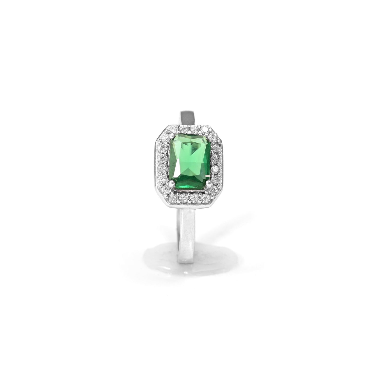 The Emerald Glow Cluster Ring - Vinayak - House of Silver