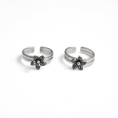 The Floral Band Toe Ring - Vinayak - House of Silver