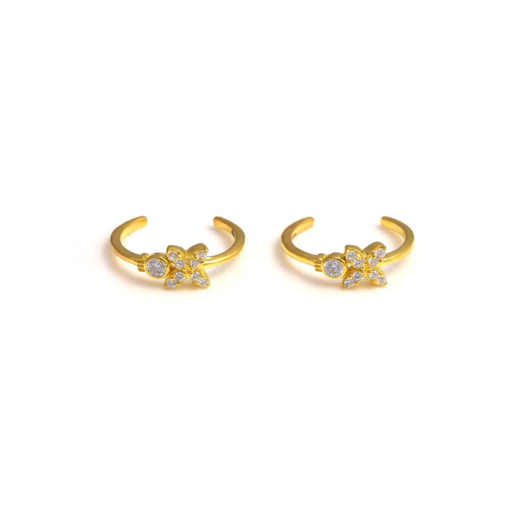 The Floral Charm Toe Ring