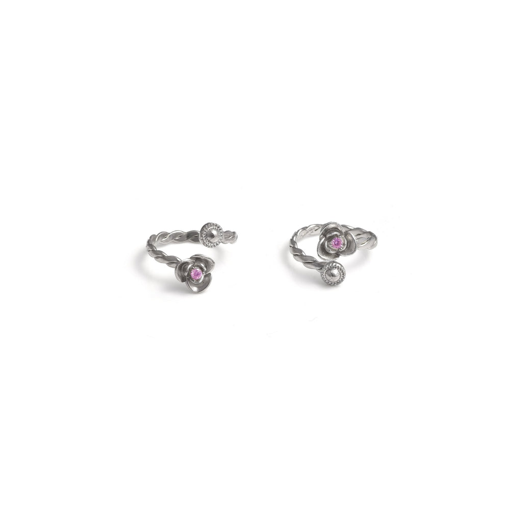 The Floral Delight Spin Toe Ring