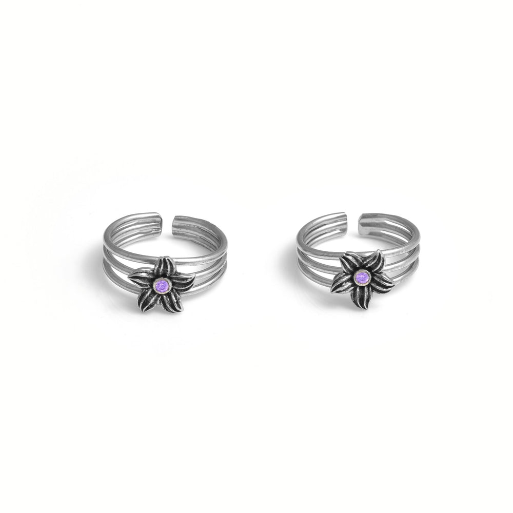 The Floral Delight Toe Ring