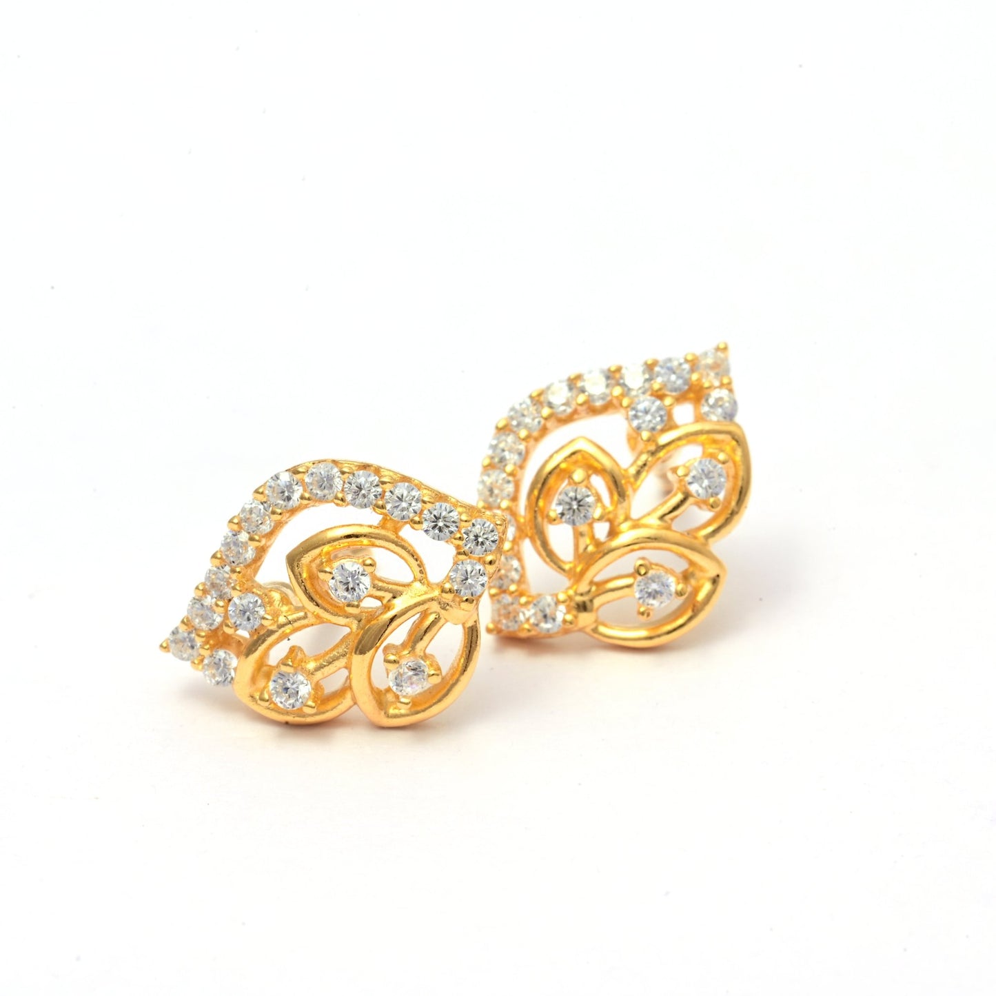 The Floral Glow Earrings - Vinayak - House of Silver