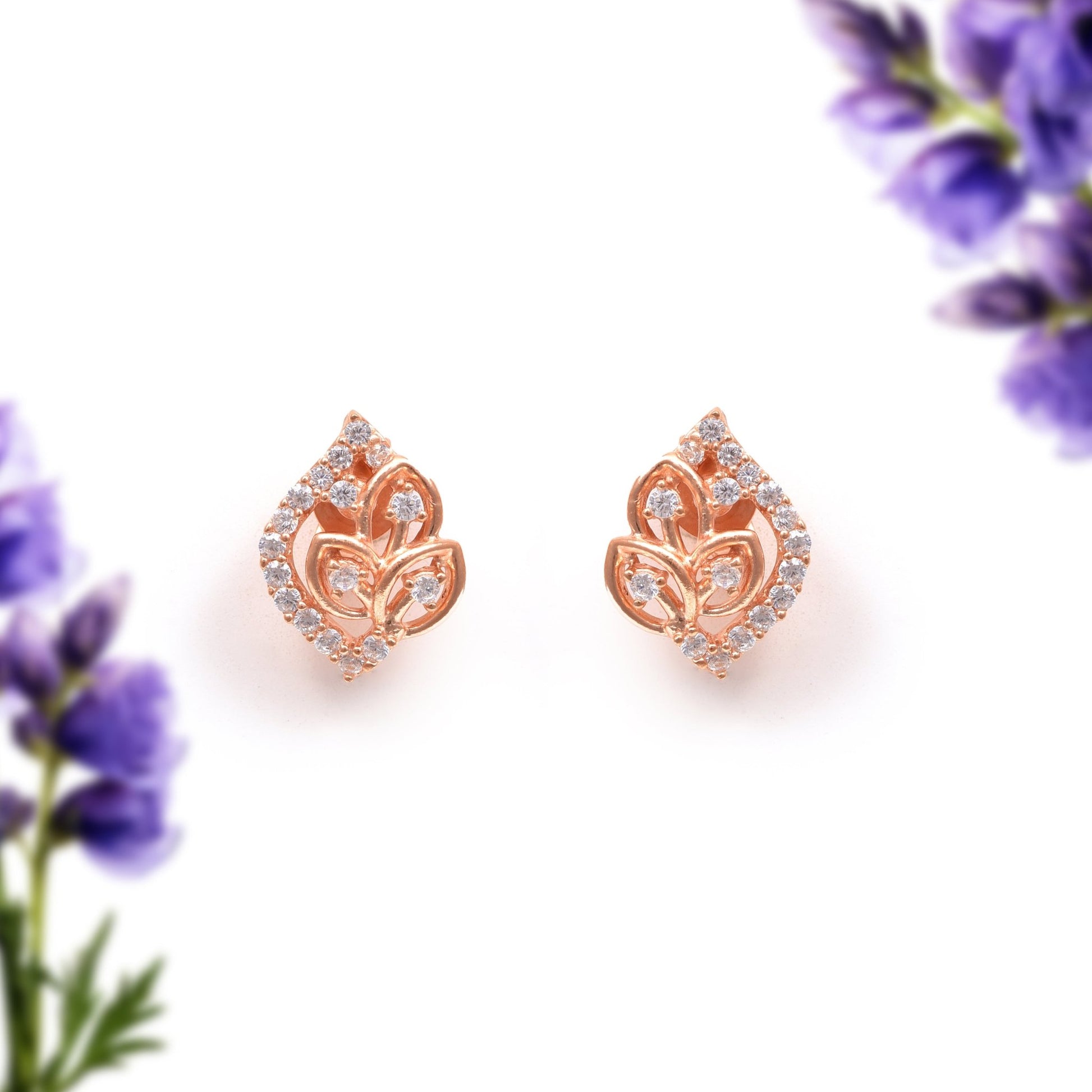 The Floral Glow Earrings - Vinayak - House of Silver