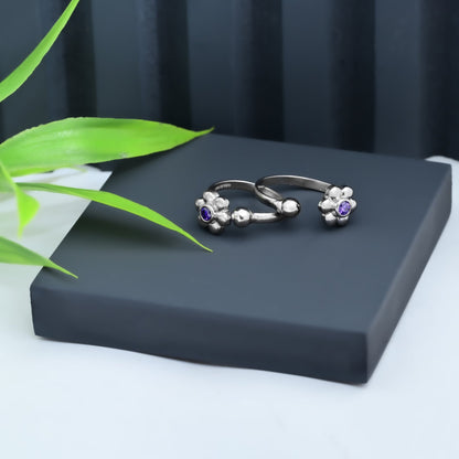 The Floral Whim Spin Toe Ring - Vinayak - House of Silver