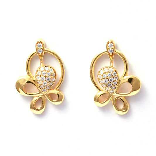 The Fluttering Elegance Earrings - Vinayak - House of Silver