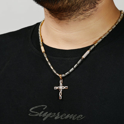 The Glimmering Faith Cross Pendant - Vinayak - House of Silver