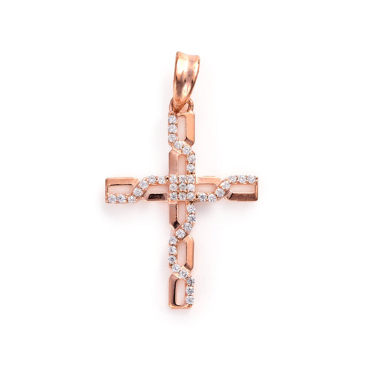 The Glimmering Faith Cross Pendant - Vinayak - House of Silver