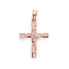 The Glimmering Faith Cross Silver Pendant