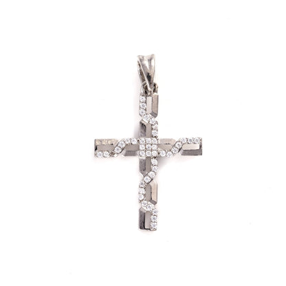 The Glimmering Faith Cross Pendant - Vinayak - House of Silver