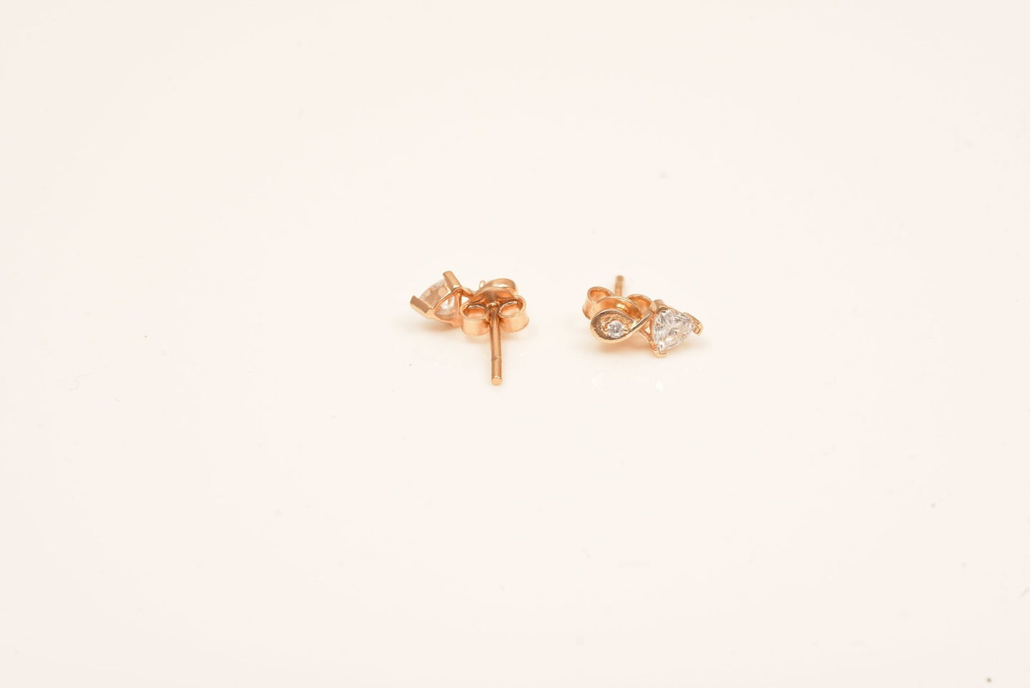 The Heart Spark Silver Stud Earrings - Vinayak - House of Silver