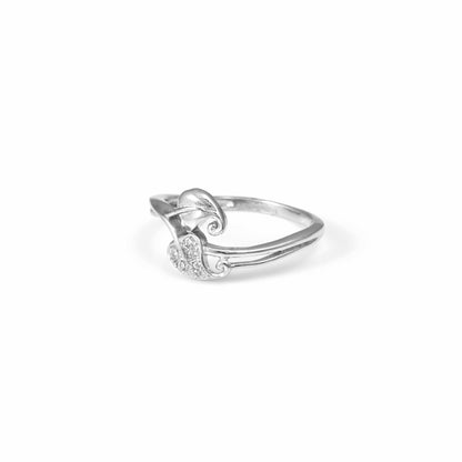 The Leafy Desire Zirconia Ring - Vinayak - House of Silver