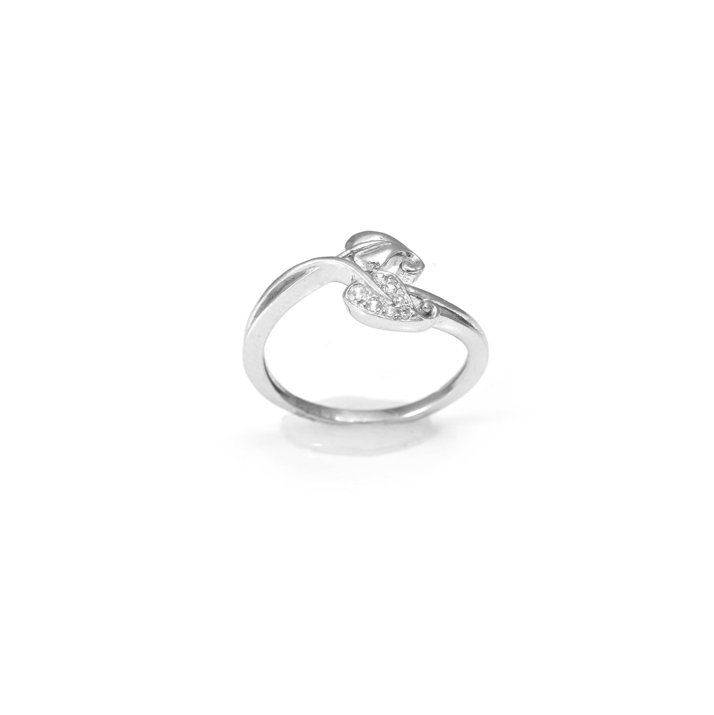 The Leafy Desire Zirconia Ring - Vinayak - House of Silver