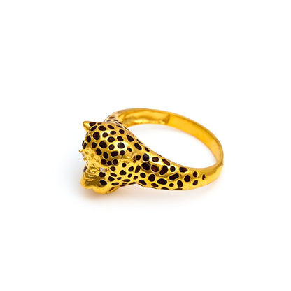 The Leopard Zirconia Ring - Vinayak - House of Silver