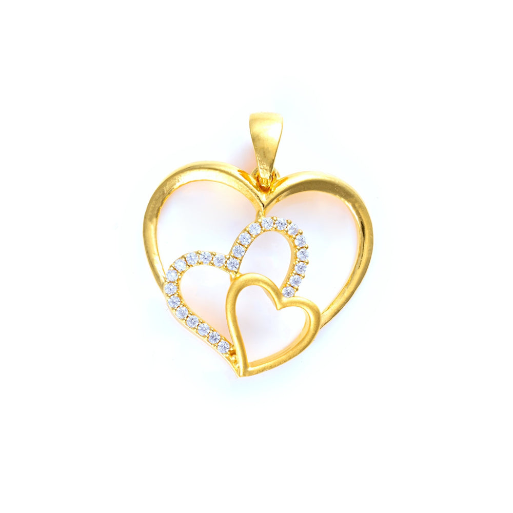 The Love Saga Zirconia Silver Pendant