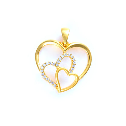 The Love Saga Zirconia Pendant - Vinayak - House of Silver