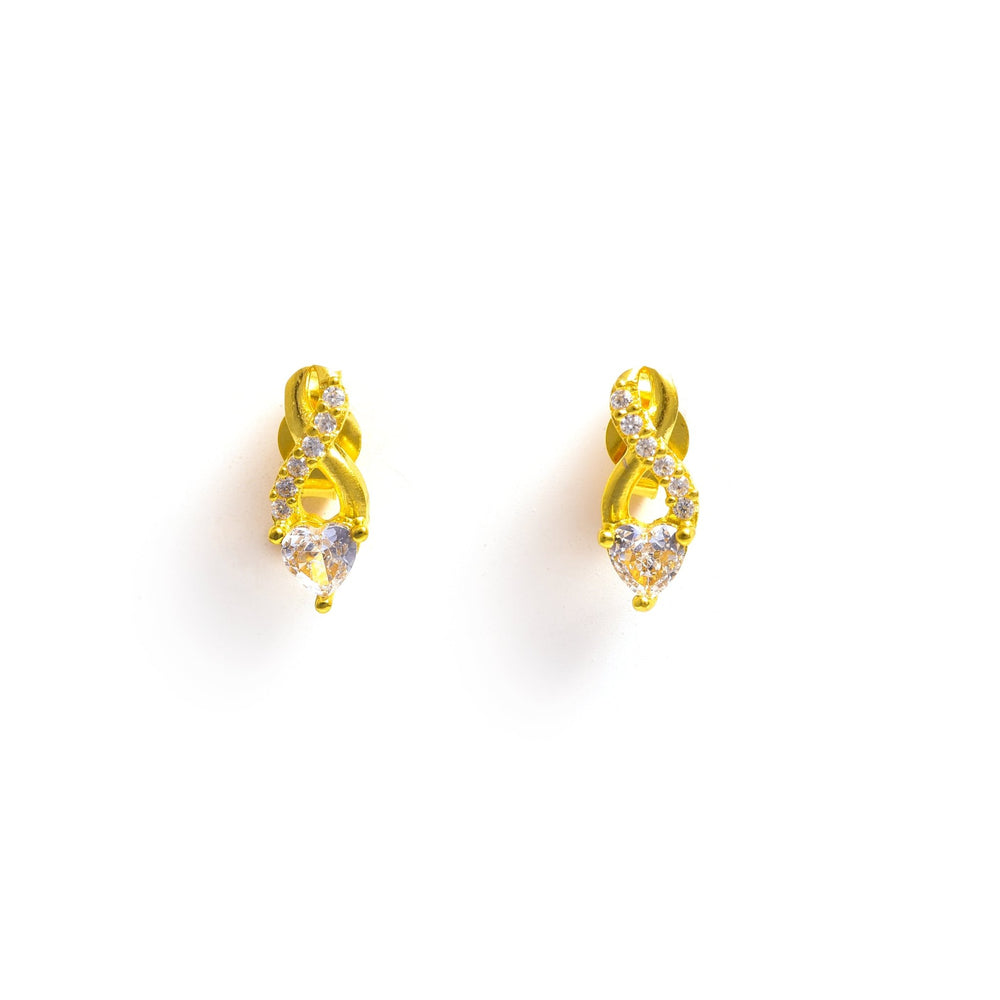 The Love Spark Solitaire Stud Earrings