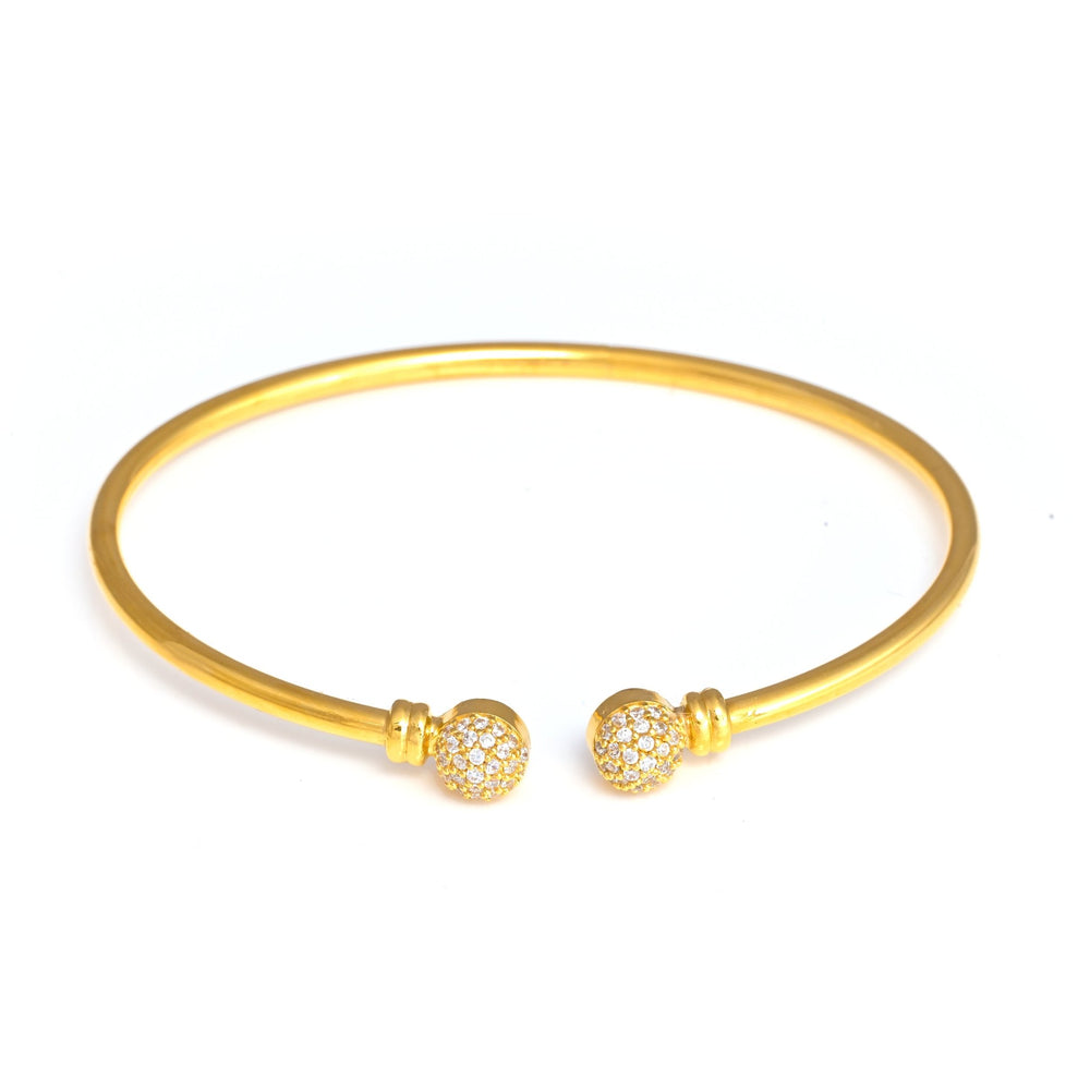 The Lumina Zirconia Silver Cuff
