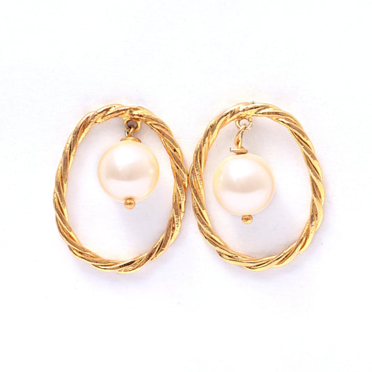 The Luminous Pearl Orbit Earrings - Vinayak - House of Silver