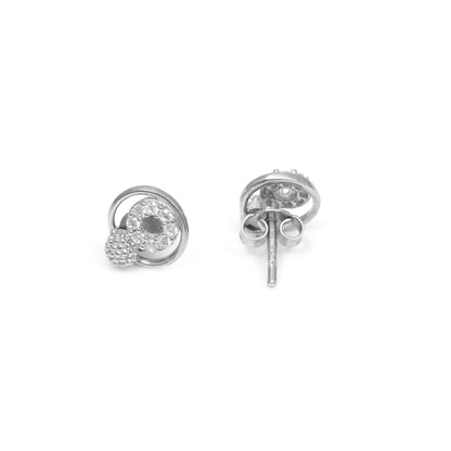 The Minimal Floral Bud Stud Earrings - Vinayak - House of Silver