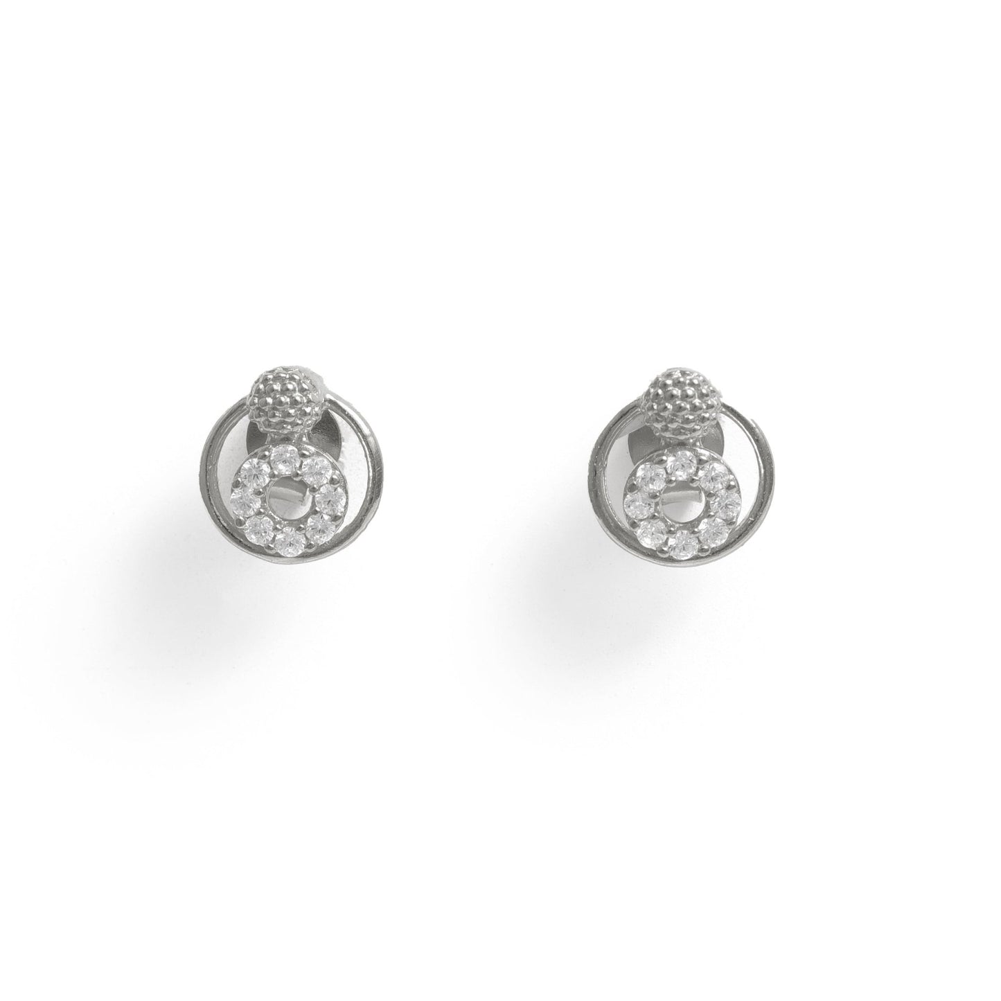 The Minimal Floral Bud Stud Earrings - Vinayak - House of Silver