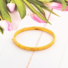 The Minimalist Engraved Silver Bracelet