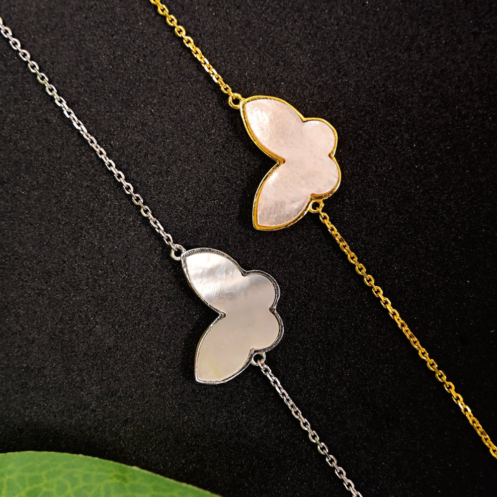 The Moonlit Wings Silver Bracelet