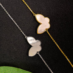 The Moonlit Wings Silver Bracelet