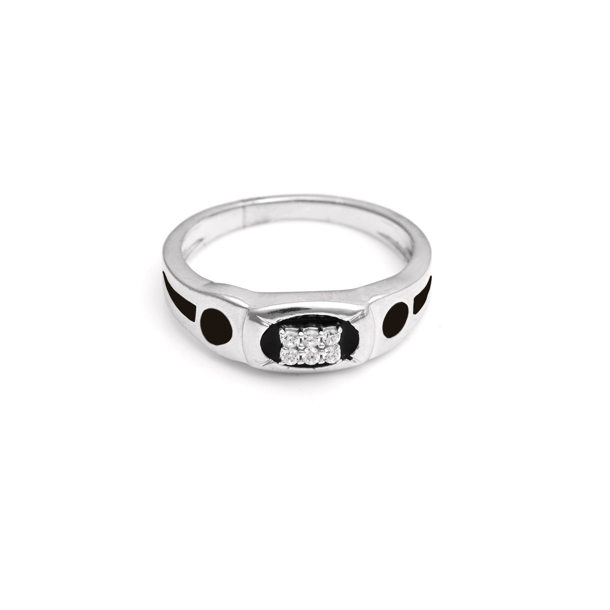 The Noir Zirconia Ring - Vinayak - House of Silver