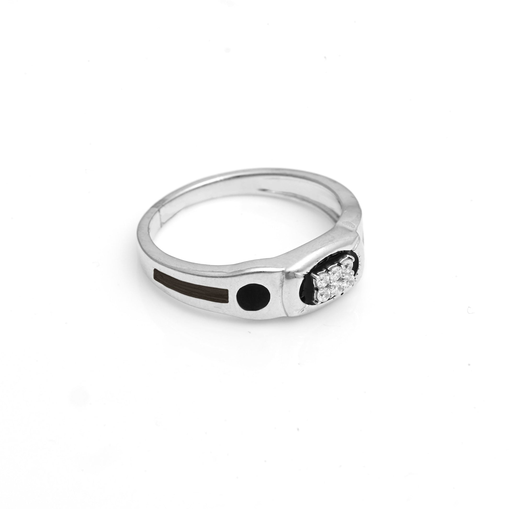 The Noir Zirconia Ring - Vinayak - House of Silver