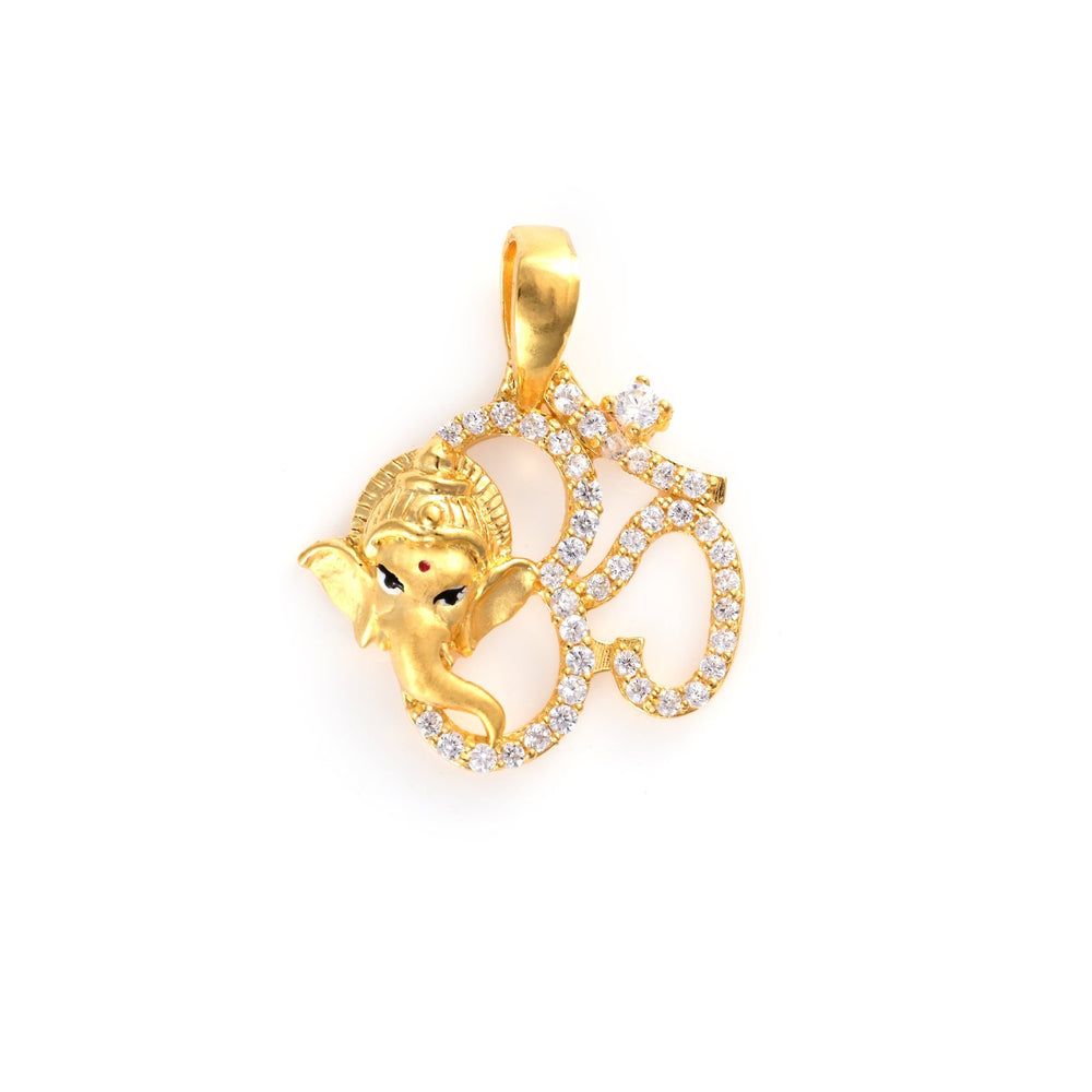 The Om Ganesha Silver Pendant