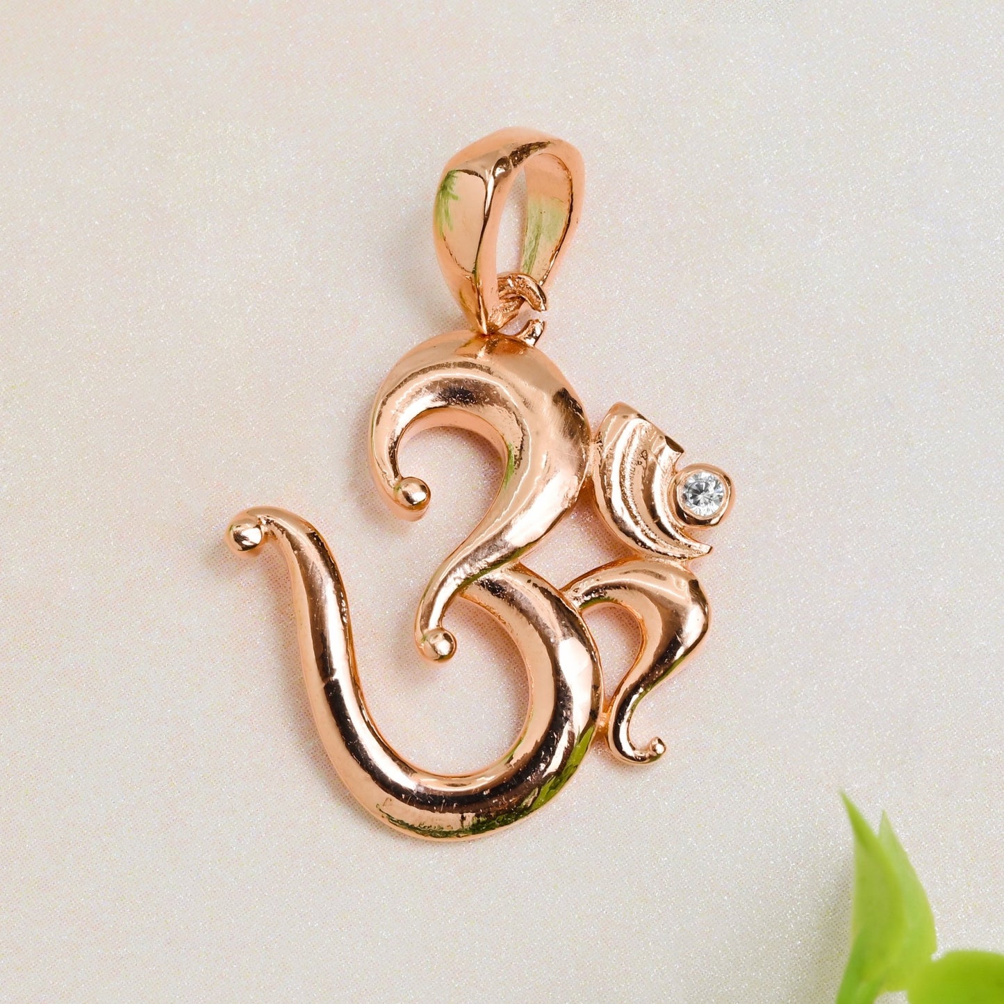 The Om Zirconia Pendant - Vinayak - House of Silver