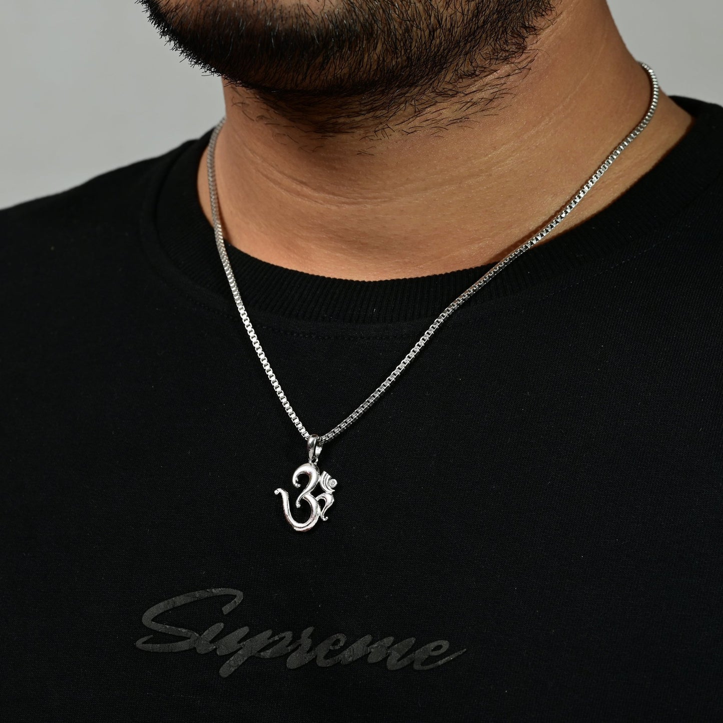 The Om Zirconia Pendant - Vinayak - House of Silver