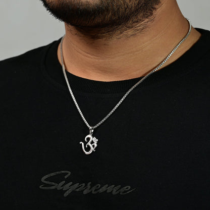 The Om Zirconia Pendant - Vinayak - House of Silver