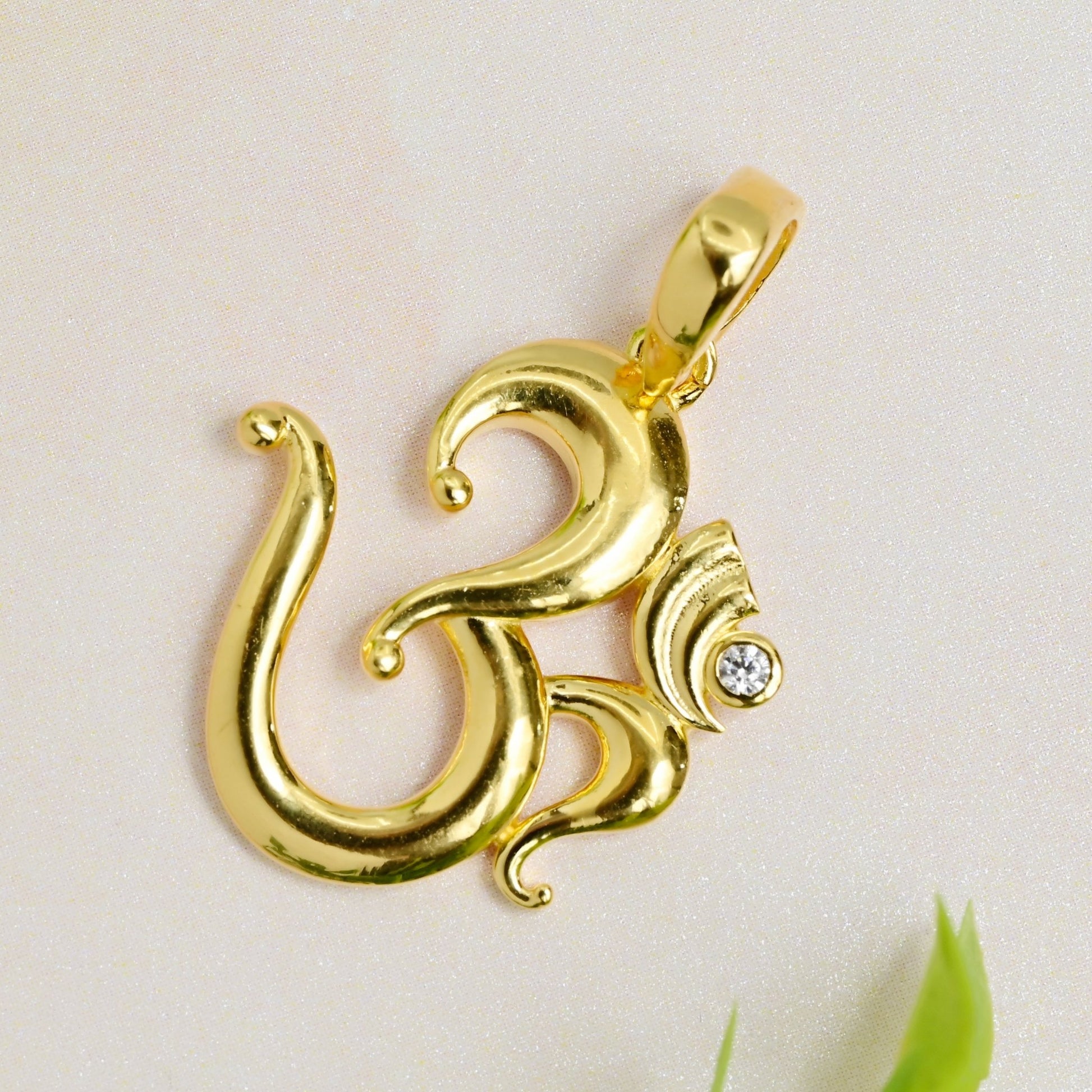 The Om Zirconia Pendant - Vinayak - House of Silver