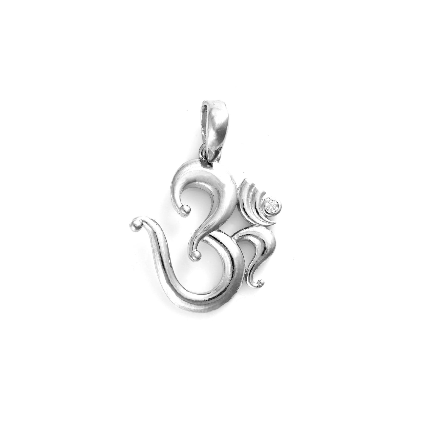 The Om Zirconia Pendant - Vinayak - House of Silver