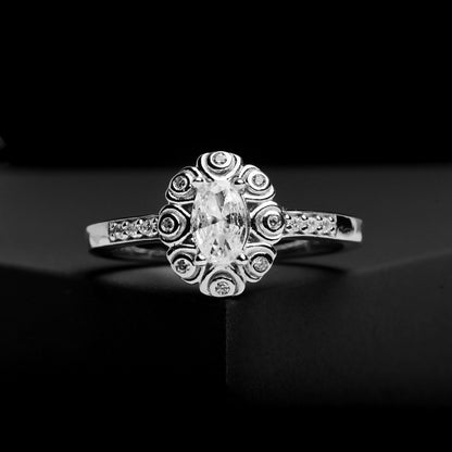 The Oval Brilliance Zirconia Ring - Vinayak - House of Silver